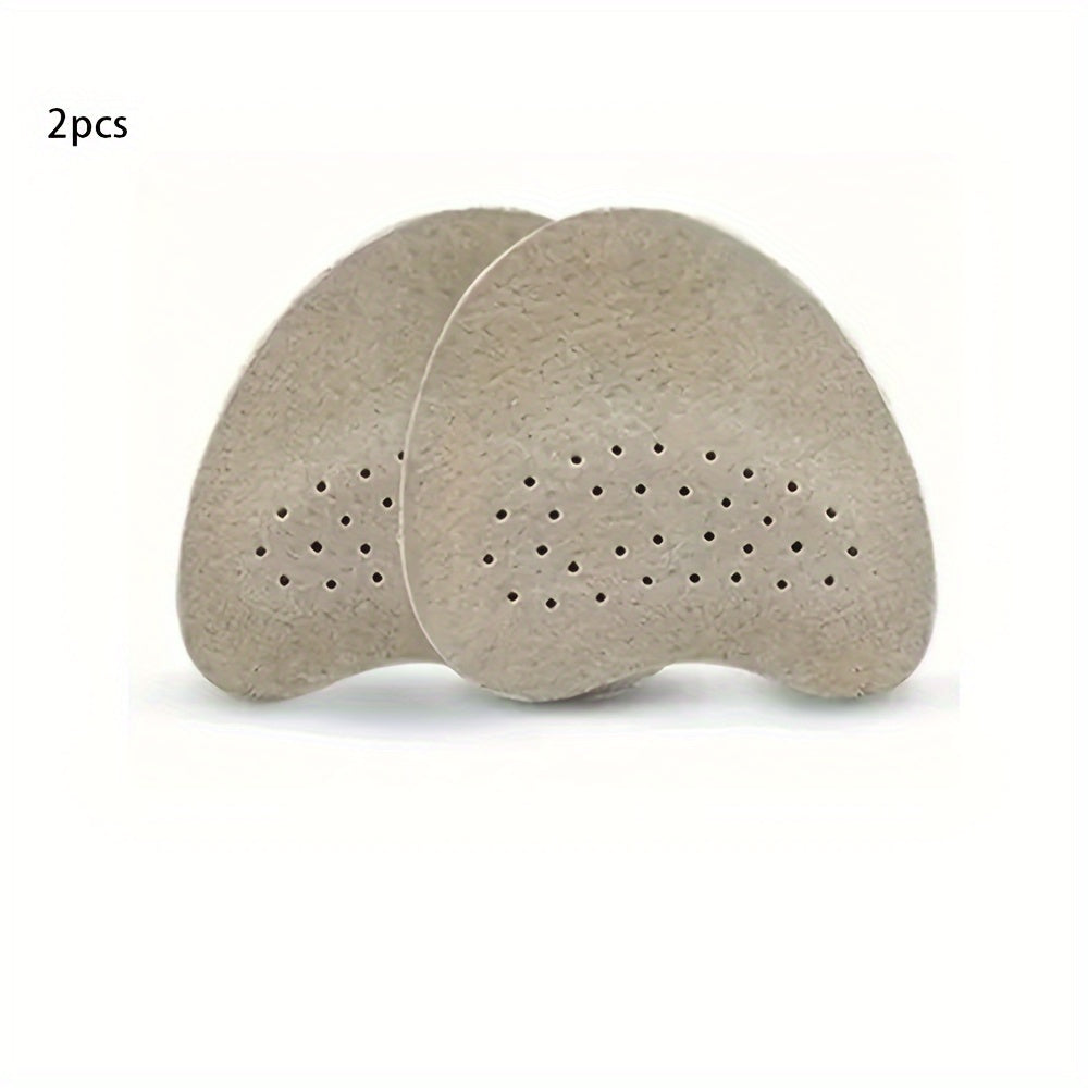 Women's High Heel Insoles Anti-Slip Forefoot Pads Soft Leather Comfortable Support