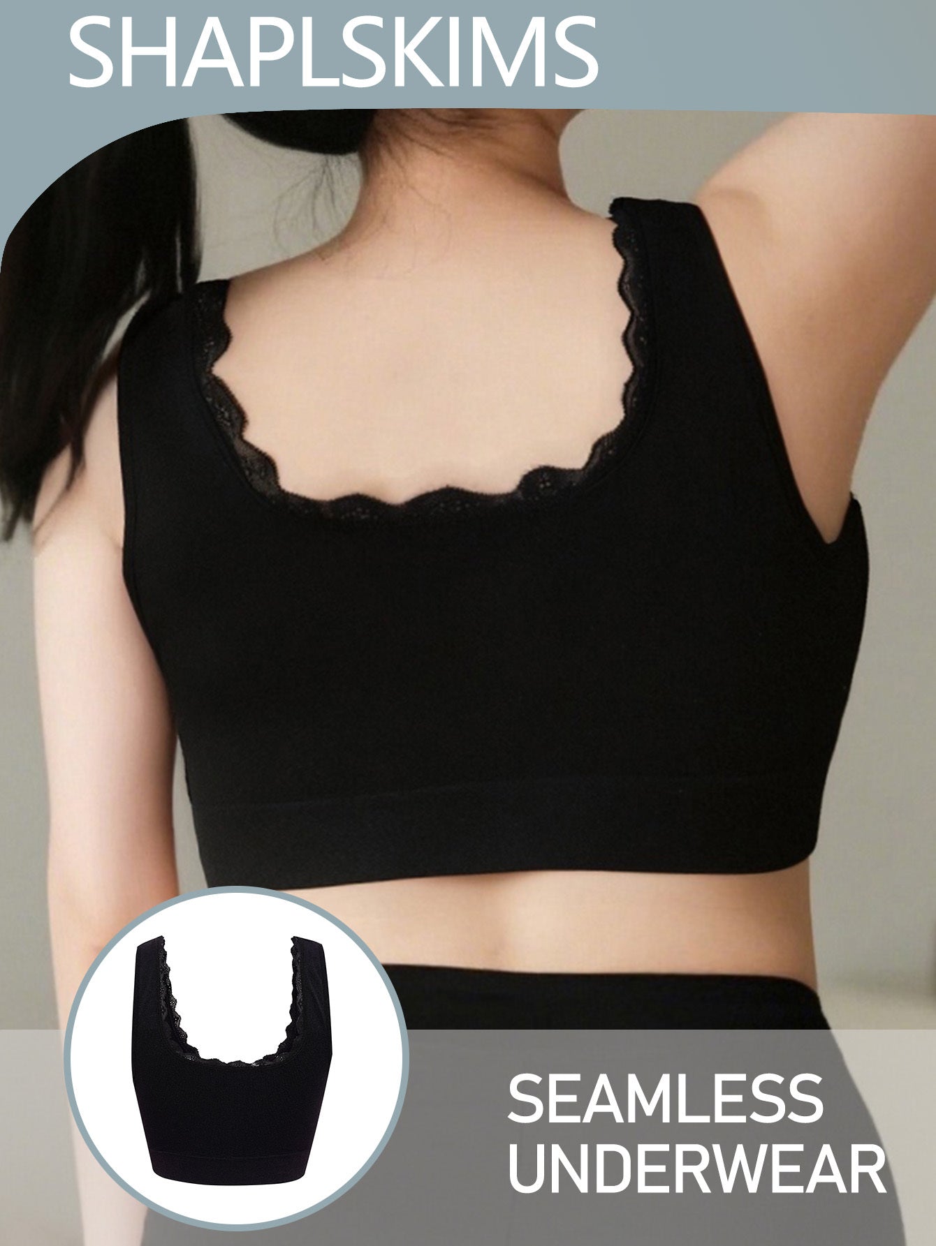 Бюстгальтер для женщин больших размеров безшовный дышащий спортивный с высокой эластичностью с рюшами и поддержкой