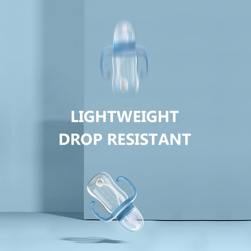 Botella de agua resistente al calor y libre de BPA con asa para un agarre fácil