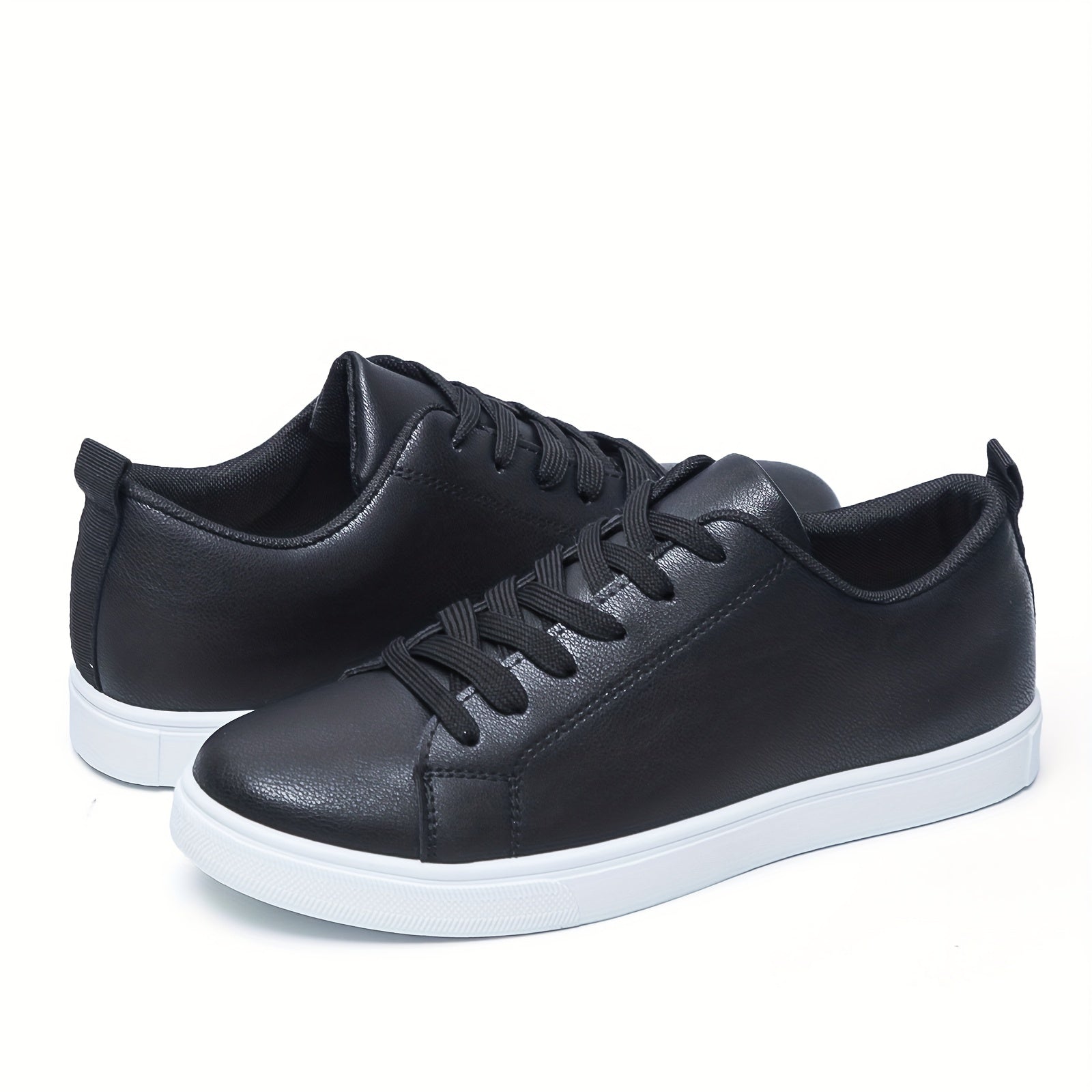 Men's Skate Shoes Youth Durable Non-Slip Sole Lace Up Casual Sneakers