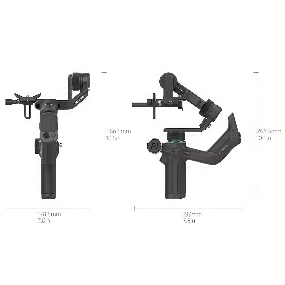 Mini 3-Axis Gimbal Stabilizer for Mirrorless Cameras Action Cameras Smartphones Up to 1.18KG