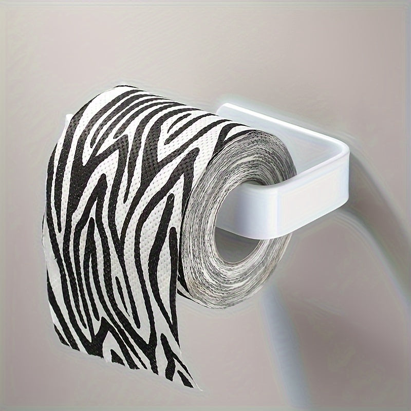 Self-Adhesive Plastic Toilet Paper Holder No Drilling Bathroom Organizer