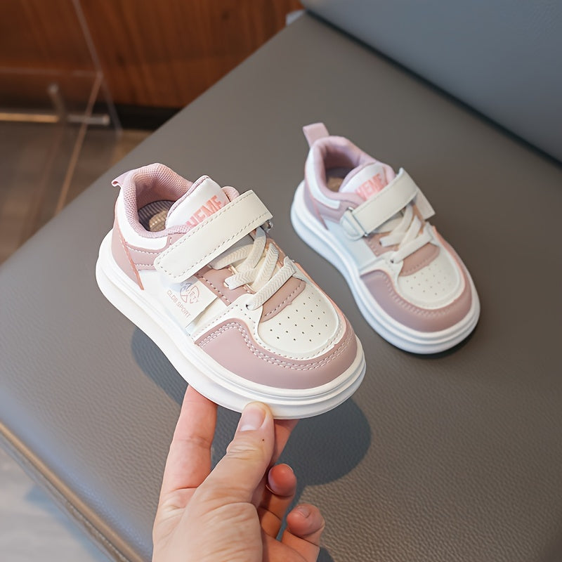 Kids White Sneakers for Boys and Girls Age 1-6 Lightweight Casual Running Shoes