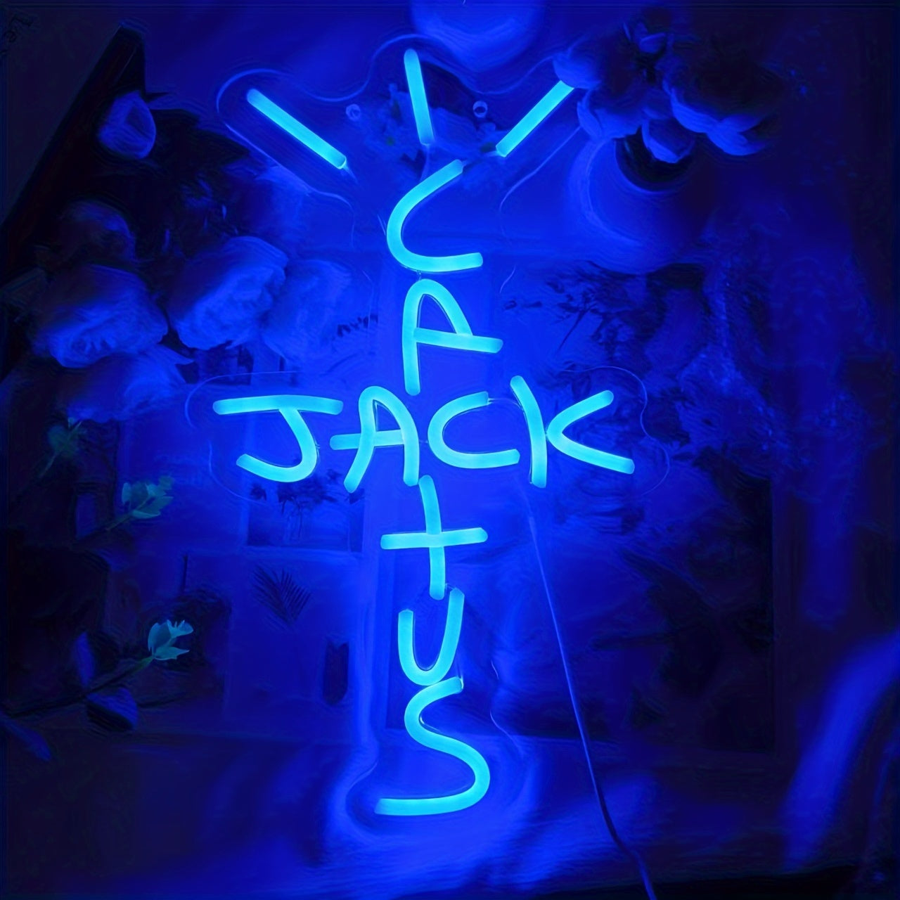 USB Powered Neon Jack Sign Wall Decor for Bedroom Home Bar Party Switch Control
