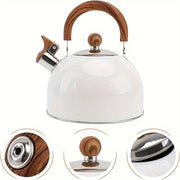 Stainless Steel Whistling Kettle 2.5L for Gas and Induction Stoves