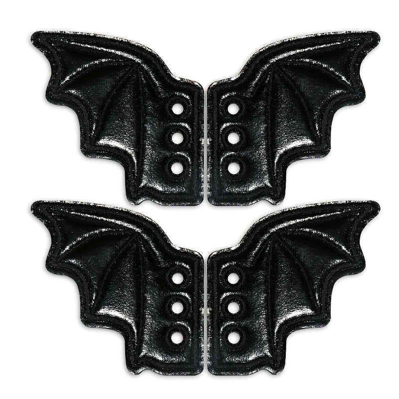 Unisex Shoe Lace Charms Bat Wing Shaped Decor for Sneakers Boots