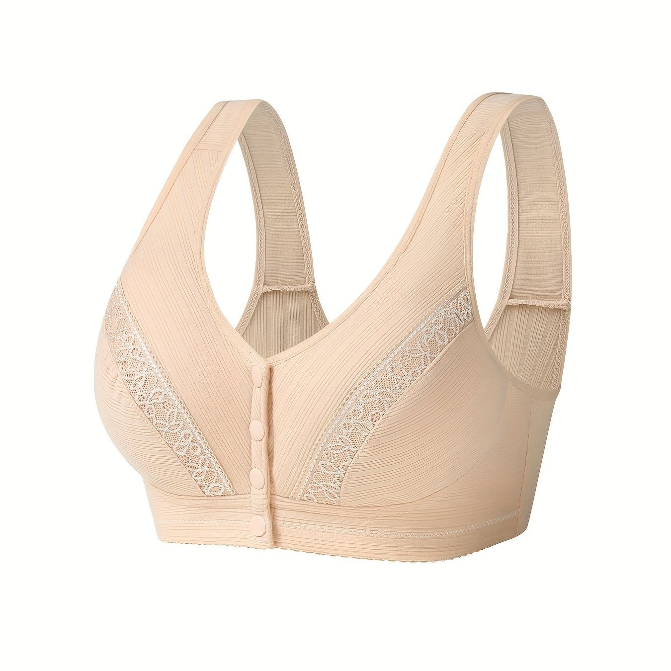 Wireless Bralette for Women Front-Buttoned Lingerie Underwear