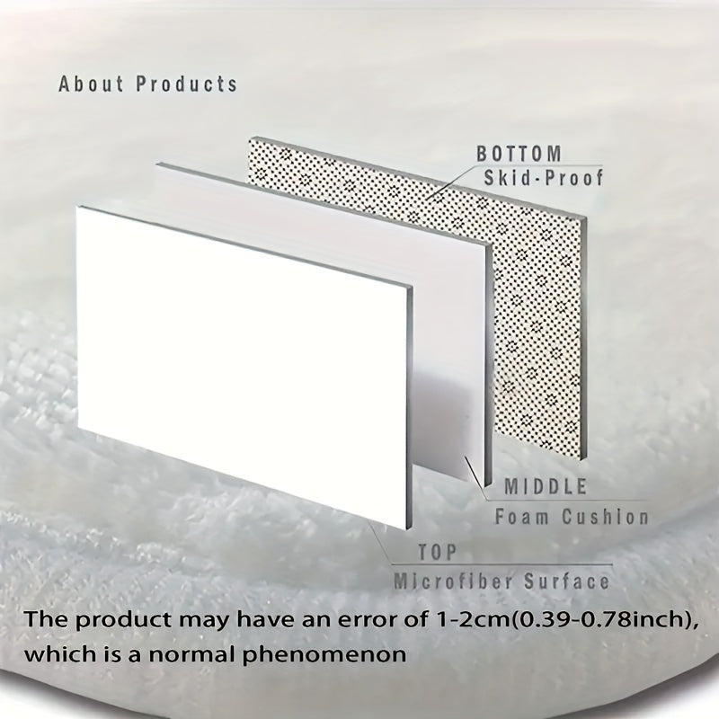 Gulxan naqshli gilam, sirgʻalmas, hammom va oshxona mato, mashina bilan yuviladigan polyester