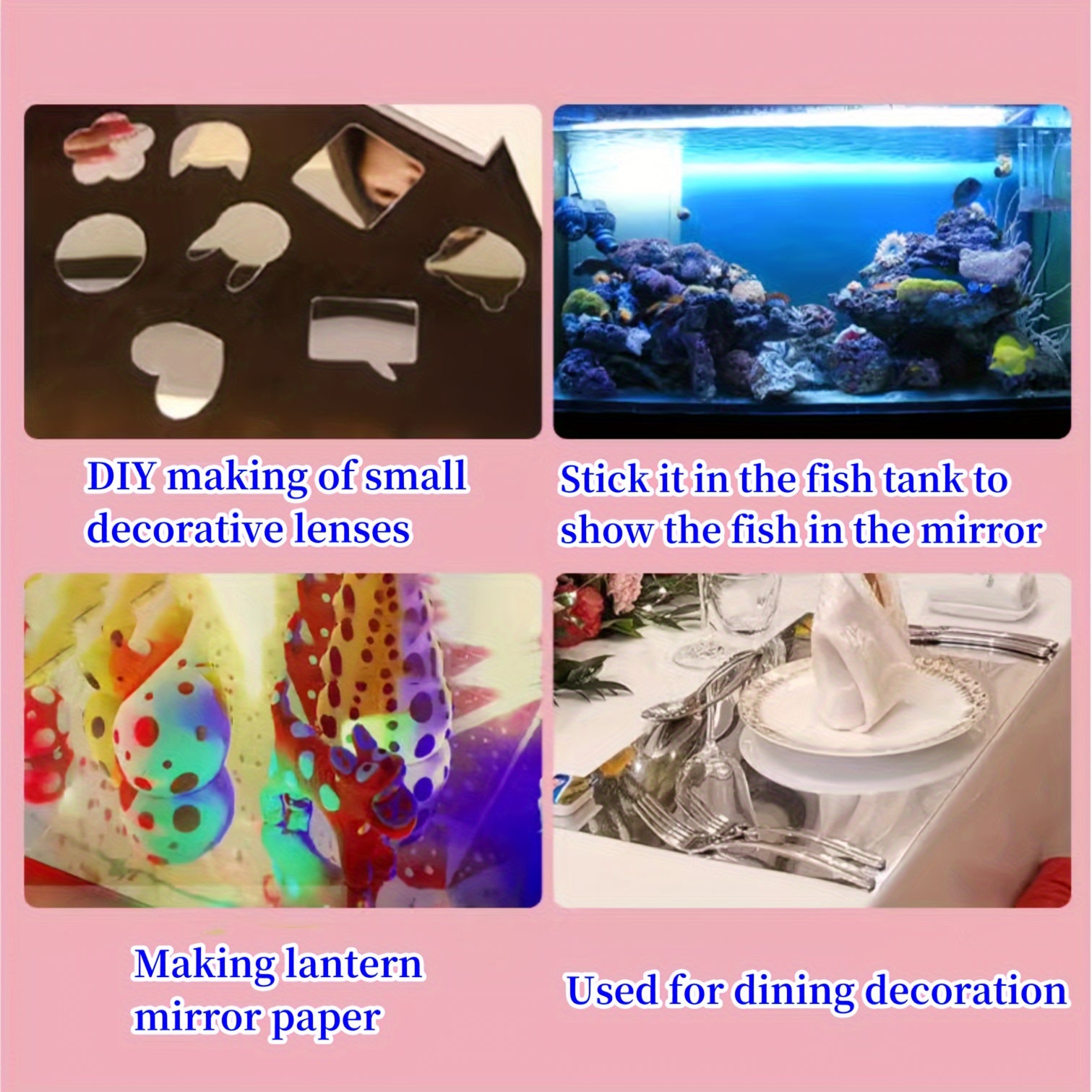 30x100cm Self-Adhesive Mirror Wall Sticker Roll with Glossy Surface for Bathroom Walls