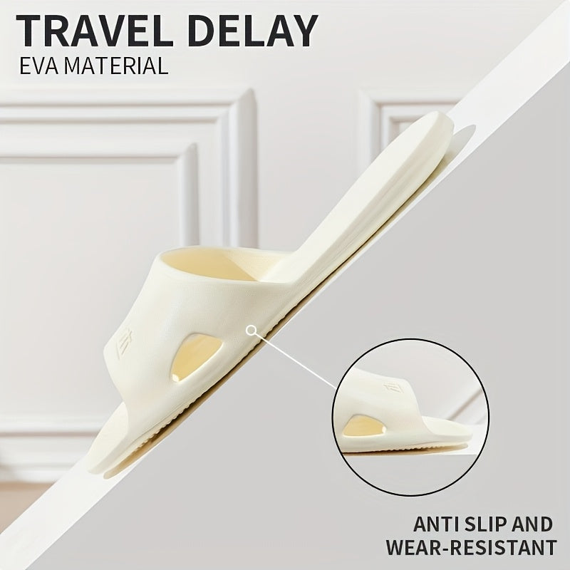 Women's Travel Foldable Slippers Non-Slip Quick-Dry Bathroom Shoes