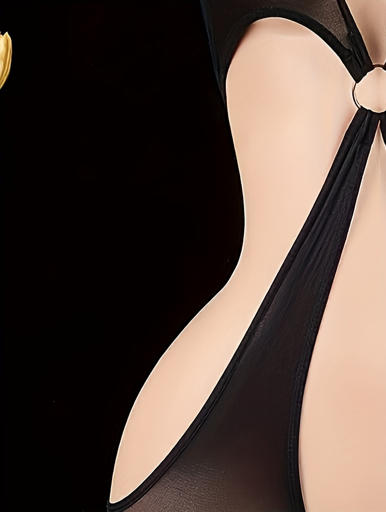 Conjunto de body y mono de lencería sin entrepierna para un uso seductor