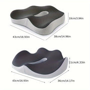 Cojín de espuma viscoelástica para oficina y coche para dolor de espalda, ciática, antideslizante, soporte para cadera