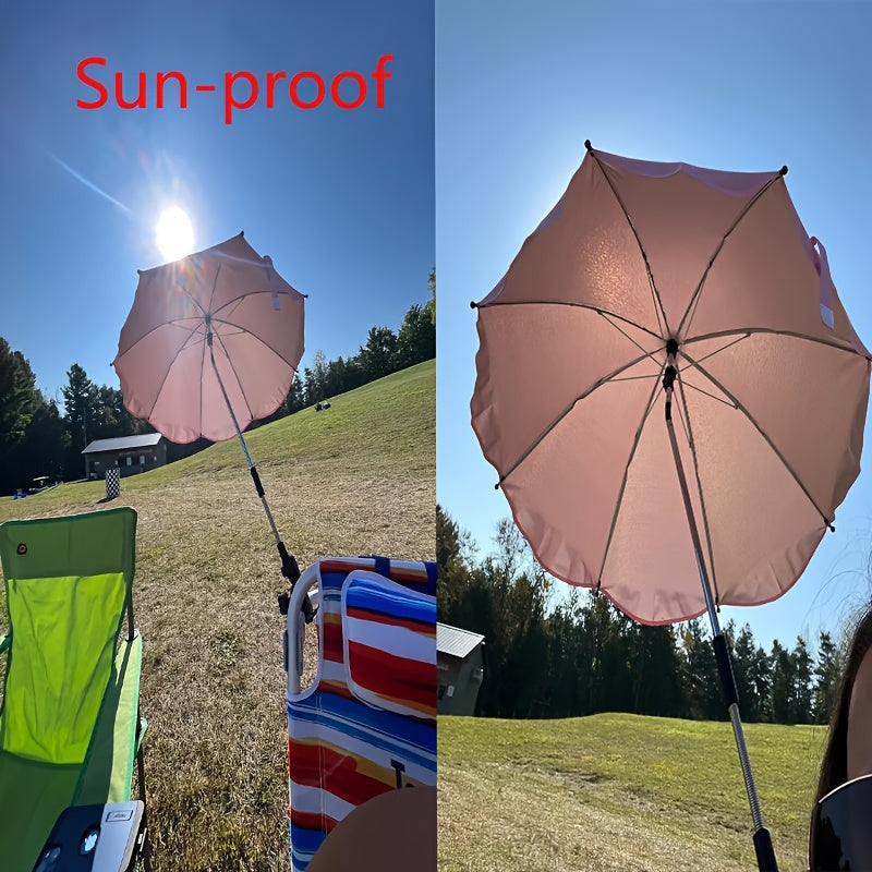Summer Stroller Sunshade Umbrella with Sunscreen and UV Protection for Outdoor Use