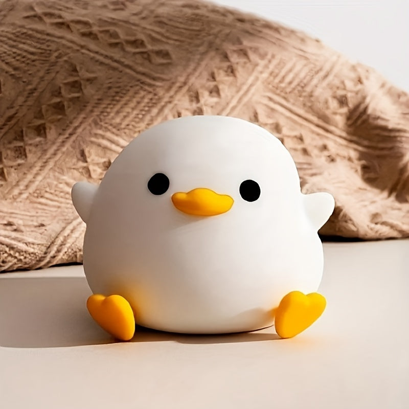 Duck LED Night Light Silicone Body USB Rechargeable Timer for Bedroom