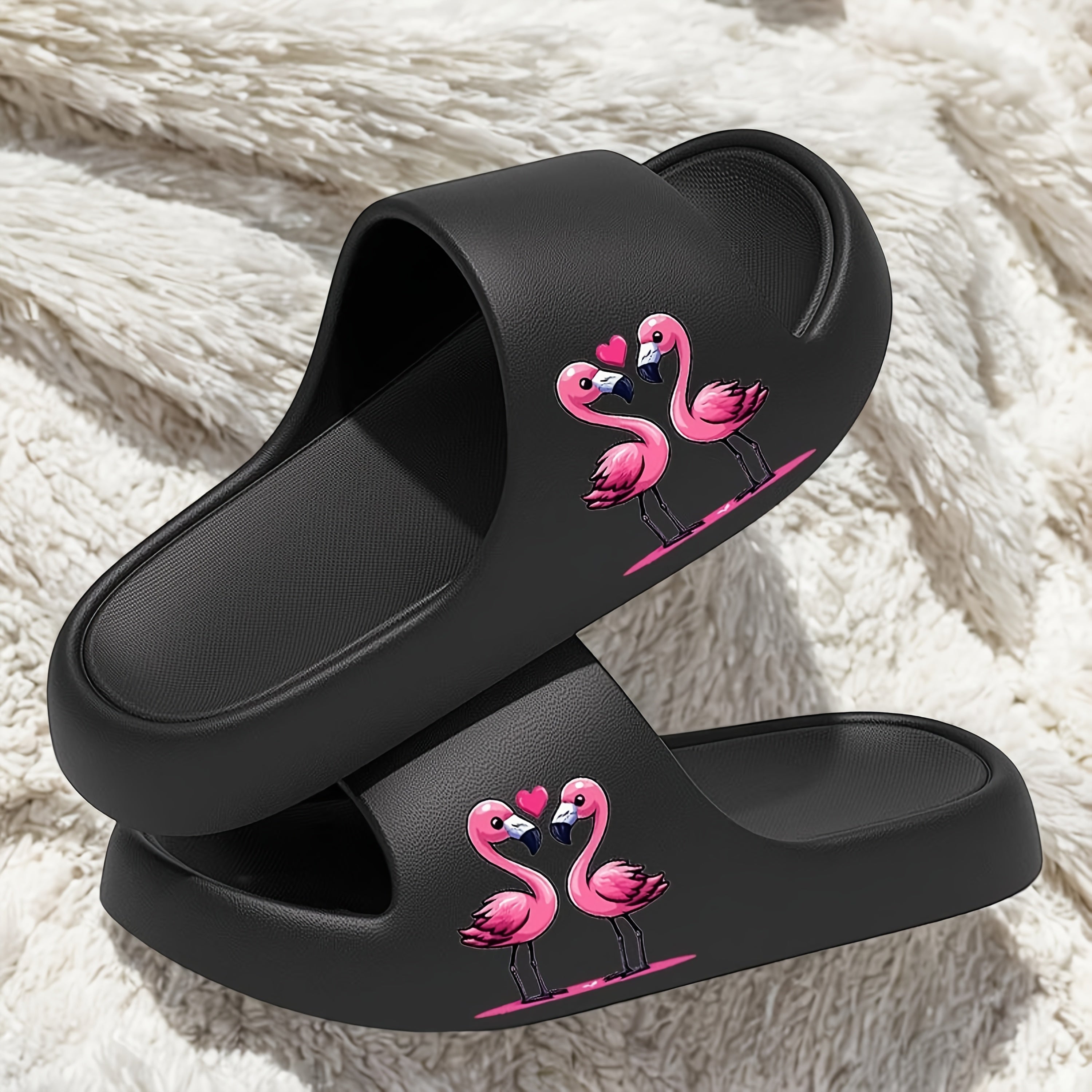 Унисекс тапочки из EVA с нескользящей подошвой для дома и улицы, черные и белые