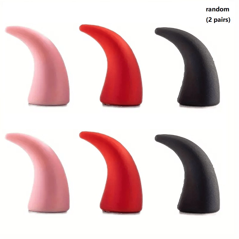 2 dona Mini Devil Horn Avtomobil Boshqaruv Ruliga Yelimlar Chiroyli Panel Aksesuarlar