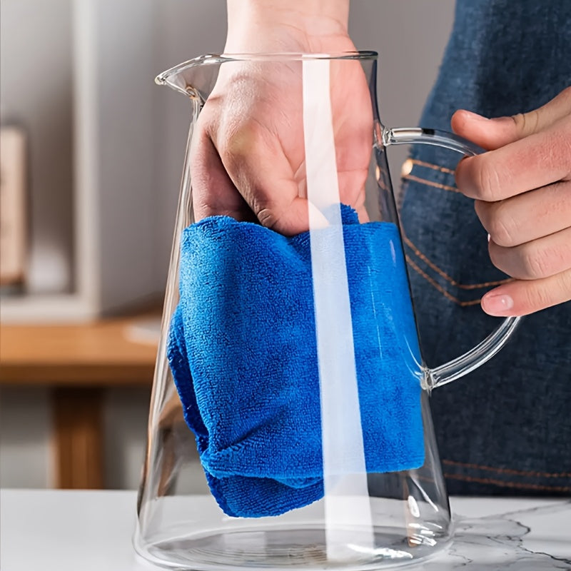 Термостойкий стеклянный кувшин объемом 1,8 л, прозрачный для напитков с ручкой для горячих и холодных напитков