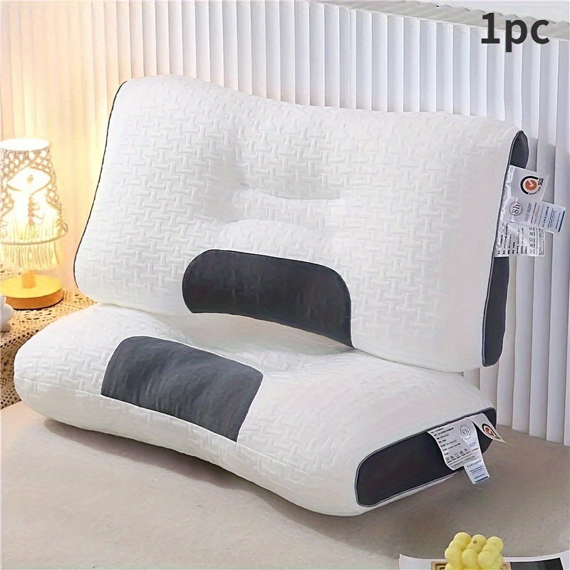 Almohada de soporte cervical transpirable para dormir y masaje, que absorbe la humedad