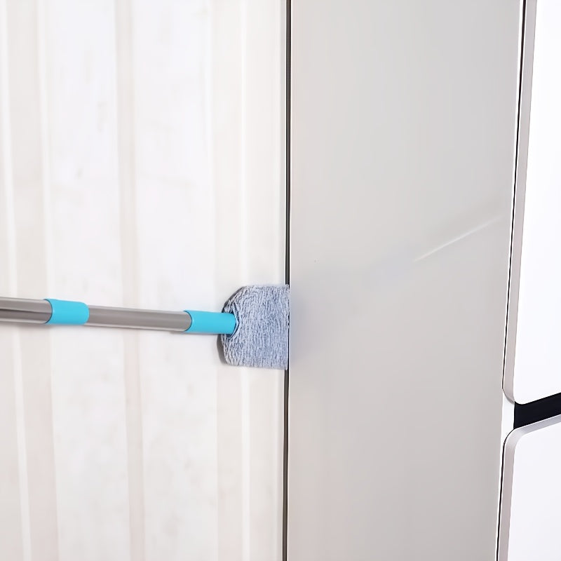 Washable Dust Remover Set with Slit Brush and Replaceable Cloth for Furniture and Home Use