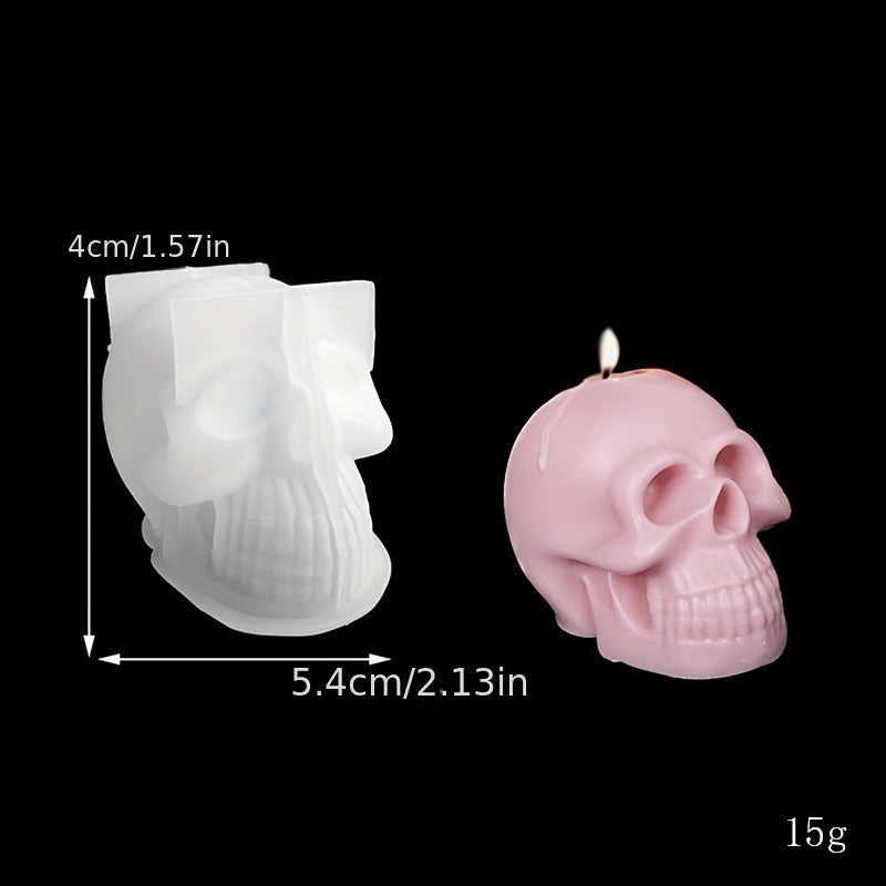 Silicone Skull Candle Mold Set for DIY Crafts, Handmade Soaps, Multiple Sizes