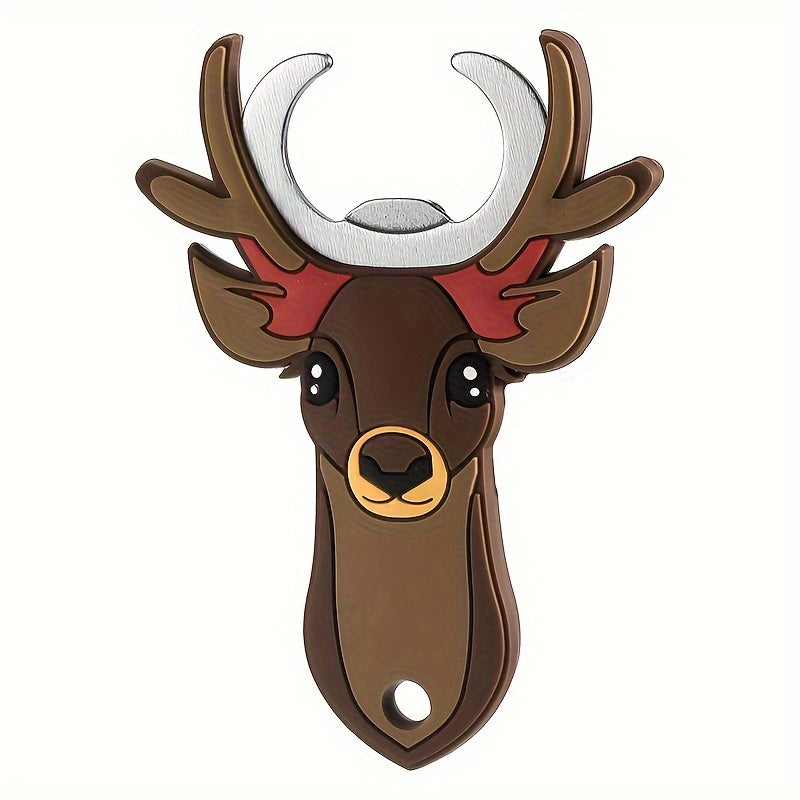 Abrebotellas de Navidad con imán Santa, muñeco de nieve y reno, decoración de cocina para las fiestas