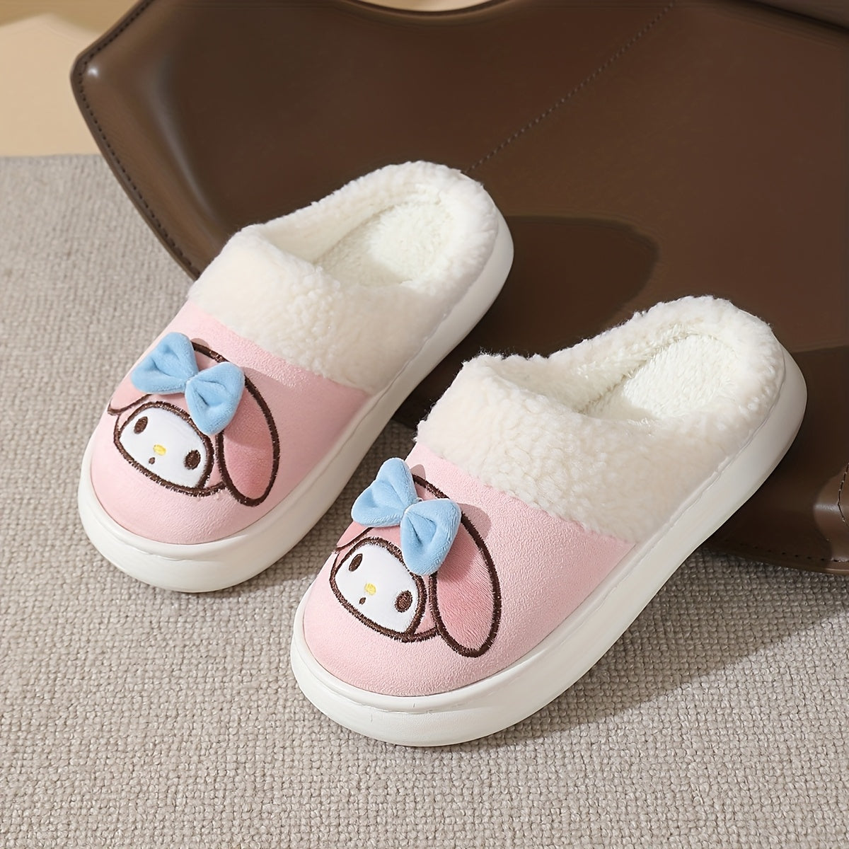 Women's Warm Cartoon Indoor Outdoor Slippers Anti-Slip Thick Soled