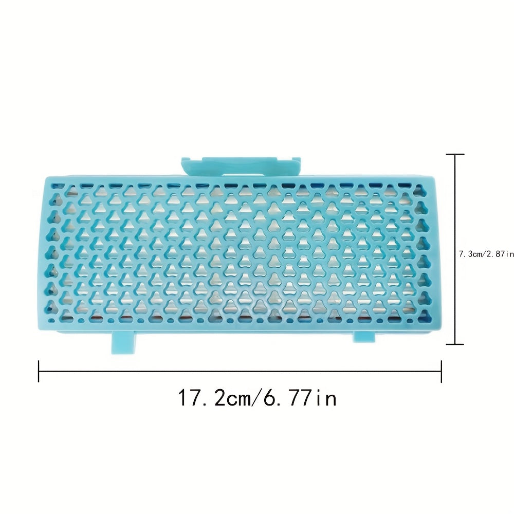 LG changyutgichlari uchun premium HEPA filtr, bir nechta modellarga mos keladi, mustahkam plastik va HEPA qog'ozdan tayyorlangan, optimal ishlash uchun ko'k panjara dizayni bilan.