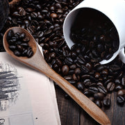 Set of 5 Handcrafted Japanese Wooden Spoons for Coffee Honey and Seasoning Rustic Small Teaspoons