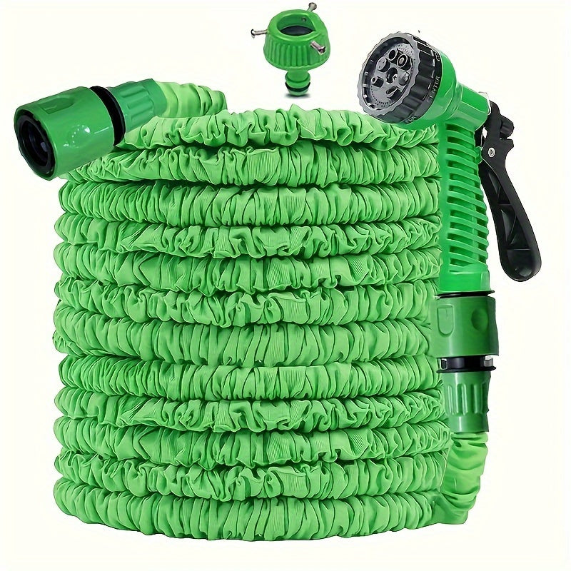 Раздвижной садовый шланг 30 м с многофункциональной насадкой для распыления, не запутывается, легкий