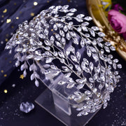 Handmade Bohemian Bridal Headband Rhinestone Wedding Hair Accessory for Women