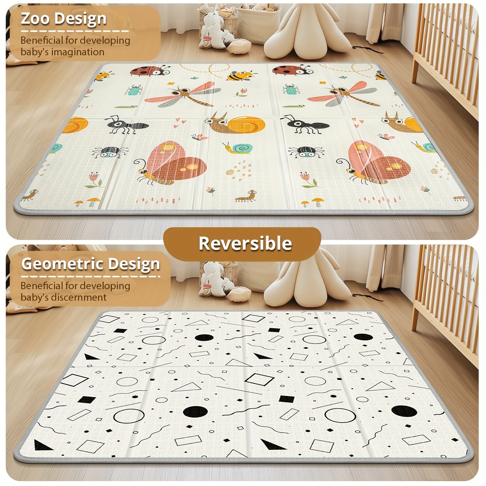 Kids' Waterproof Foam Play Mat for Kids Safety and Comfort Christmas Gift