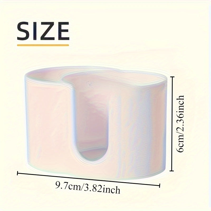 Makeup Remover Pads and Cotton Swab Holder with Dual Compartments for Bathroom Organization