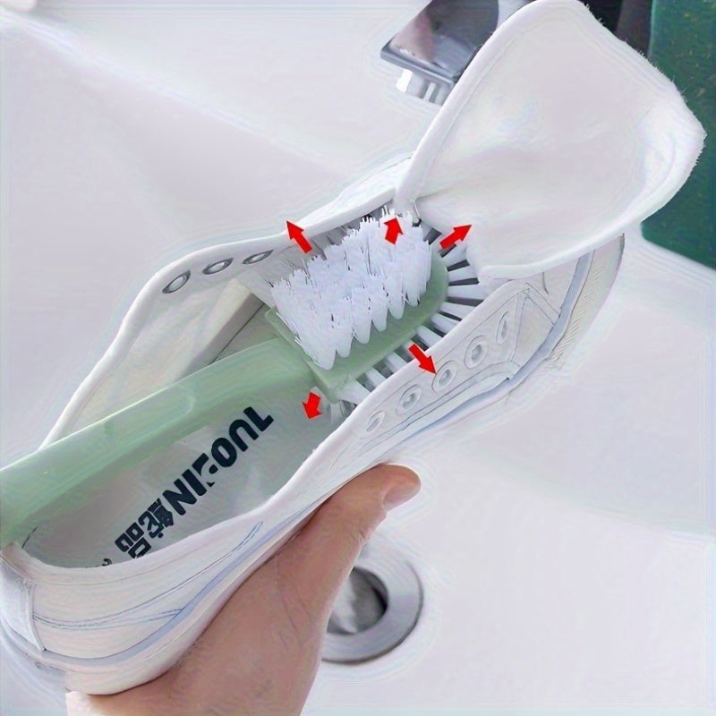 Unisex Plastic 5-in-1 Shoe Cleaning Brush with Scrubbing Head