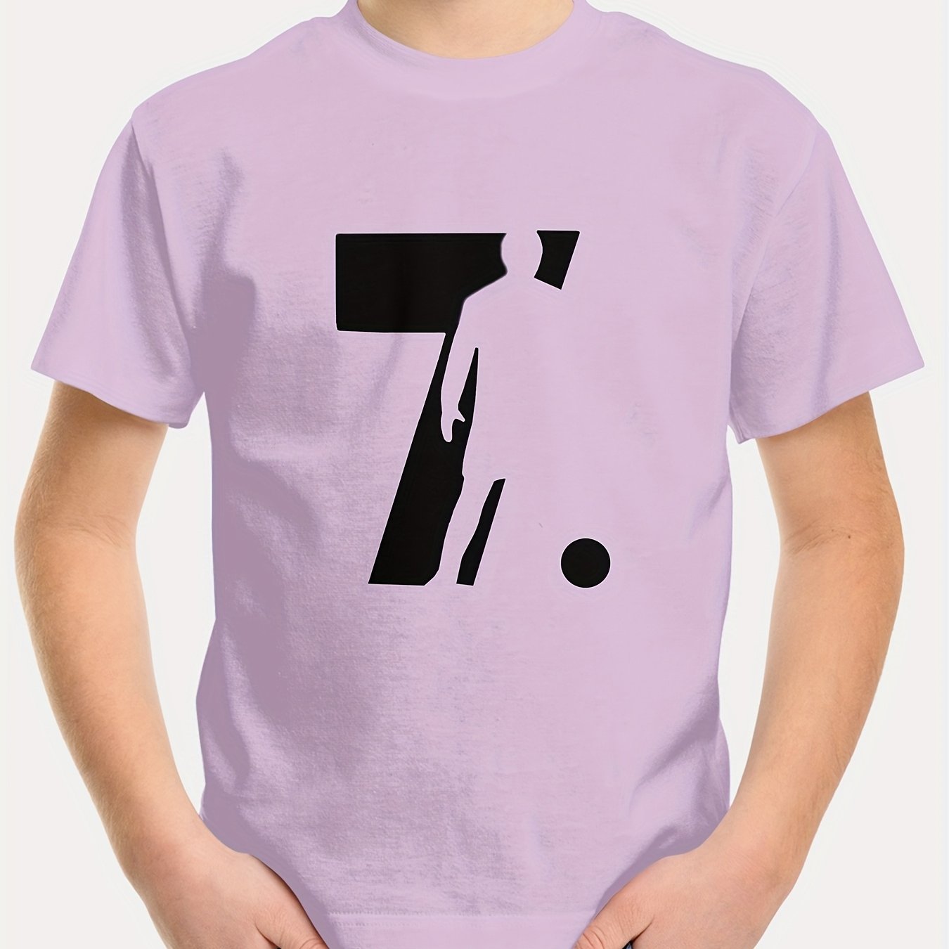 Yigitlar uchun futbol formasi T-shirt, qisqa qo‘l, krujka bo‘yi, polyester, grafik sport, kundalik kiyim