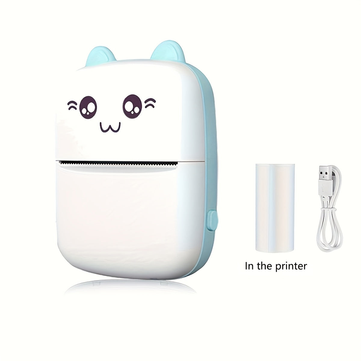 Portable Mini Photo Printer Wireless Thermal Label Maker 200dpi High-Resolution 57mm