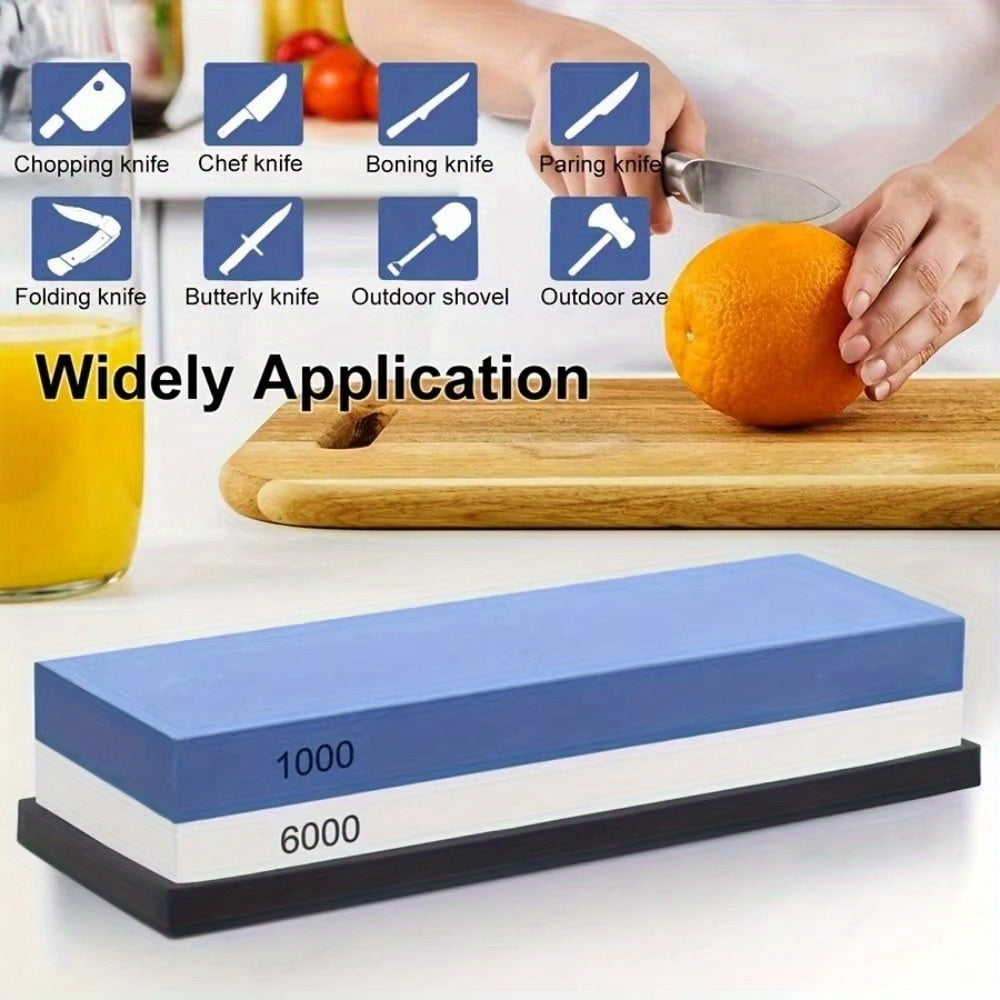 Burchak qoʻllanmasi va suv toshi asosiga ega sozlanadigan pichoq silliqlash mashinasi oshxona uchun