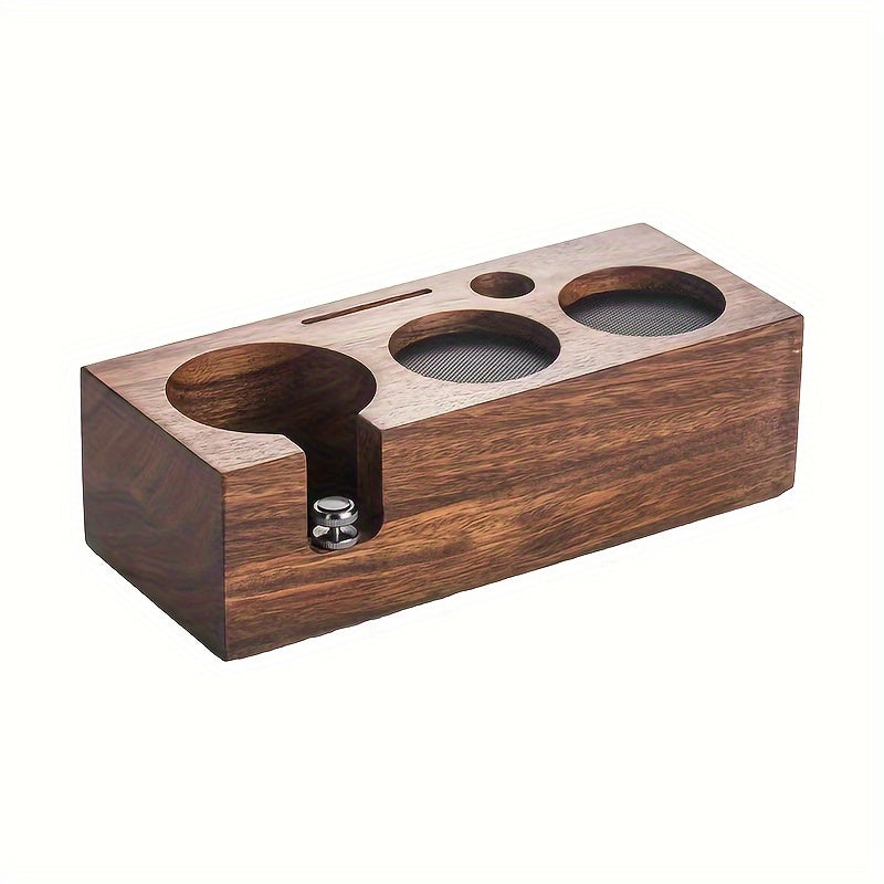 Wood Coffee Tamper Holder | Wooden Stand for 51/53/58mm Tamper, Anti-Slip