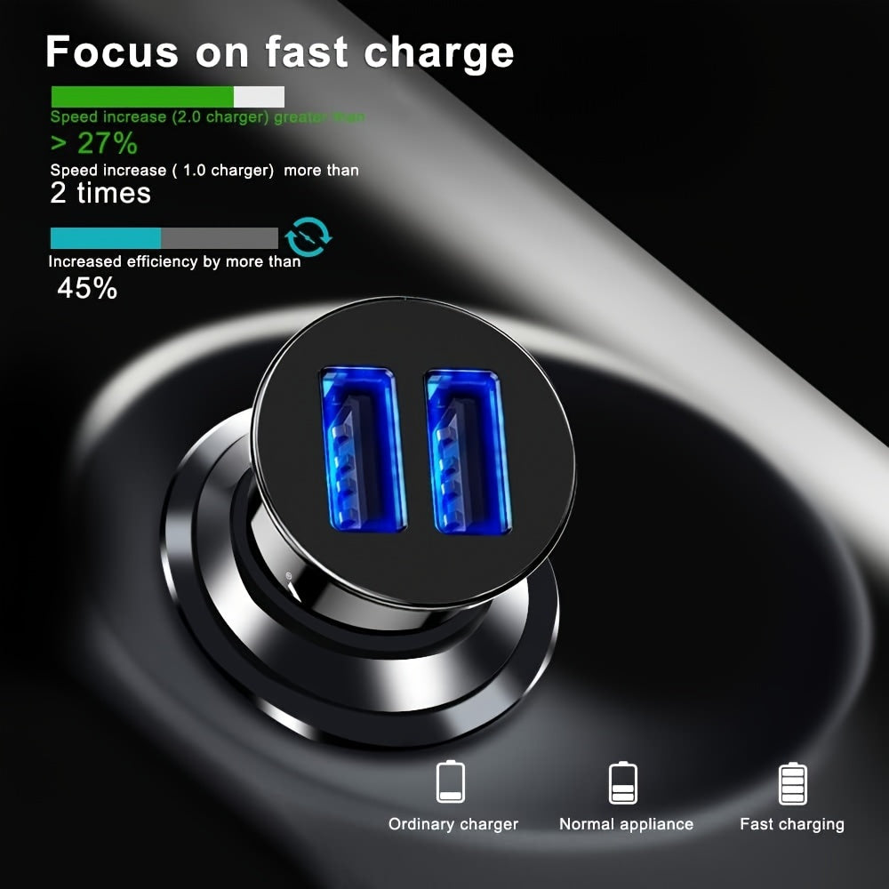 Universal Car Charger Fast Charging Adapter 4.8A for iPhone and Devices
