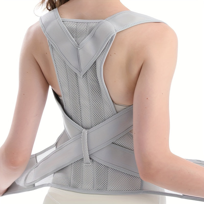 Unisex Back Brace Posture Corrector Belt Adjustable Support Discreet