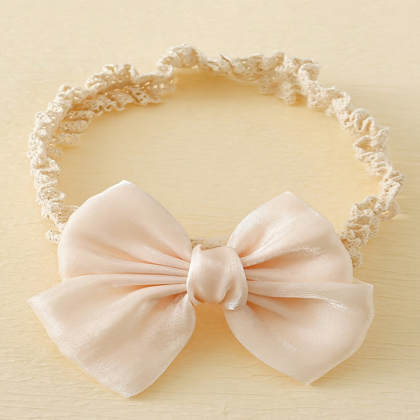 Набор носков и повязки для девочки-ребенка: дышащие хлопковые носки с бантом и аксессуар для волос