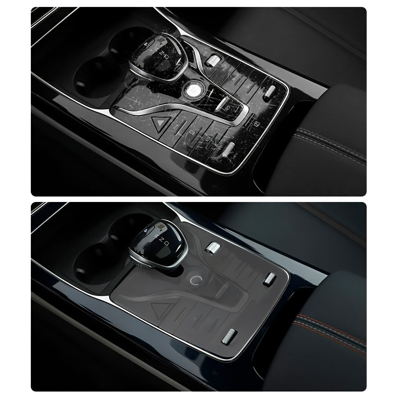 Markaziy konsol uchun avtomobil ichki qoplamasi changga qarshi film, universal moslik, shaffof