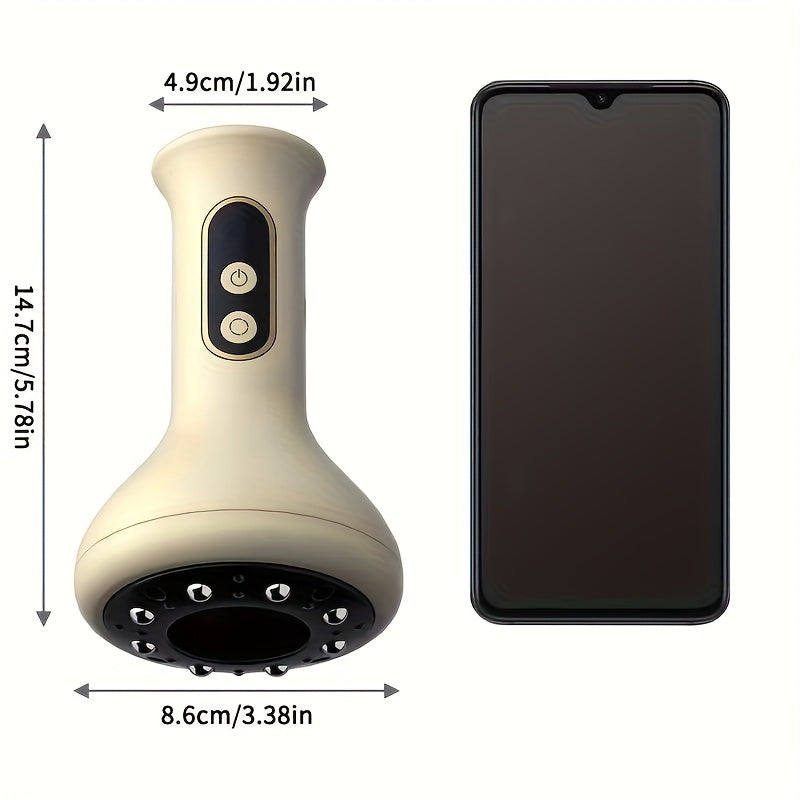 USB Charging Massage Device with Heating 9 Modes 1200mAh Battery for Back Waist Home Use