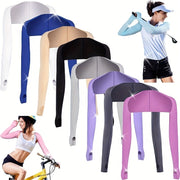 Ayollar uchun UV himoyali quyosh qoʻli bilan uzun qoʻlqopli shalvli yozda golf oʻynash uchun