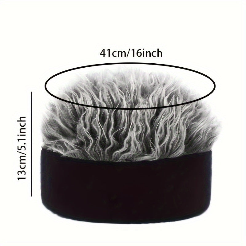 Trendy Fine Cool Headband Wig Adjustable Beanie for Men Casual Cosplay