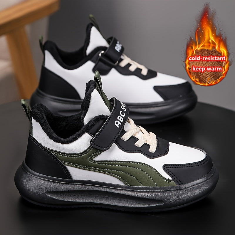 Boys Sports Shoes Autumn Winter 2024 Low Top Sneakers Stripes EVA Fabric