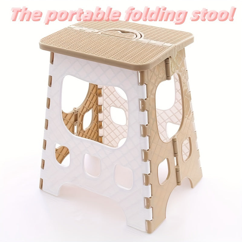 Portable Plastic Folding Stool for Indoor Outdoor Use Camping Fishing Travel
