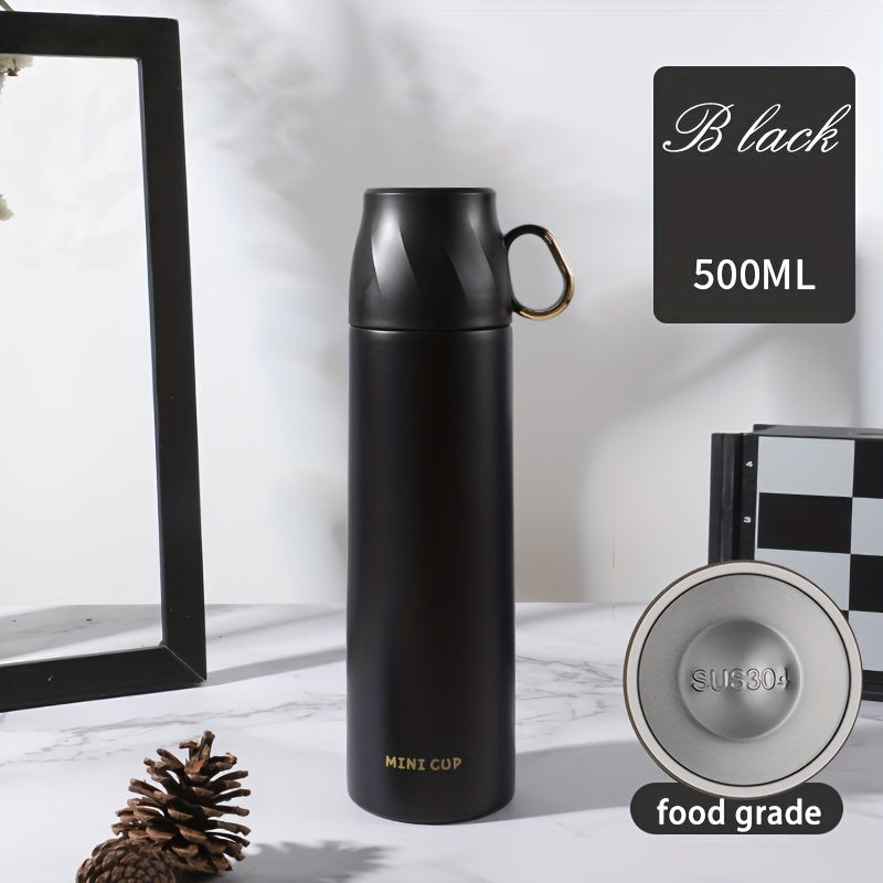 Juego de tazas térmicas de acero inoxidable con aislamiento de doble capa a prueba de fugas para viajes, oficina y escuela