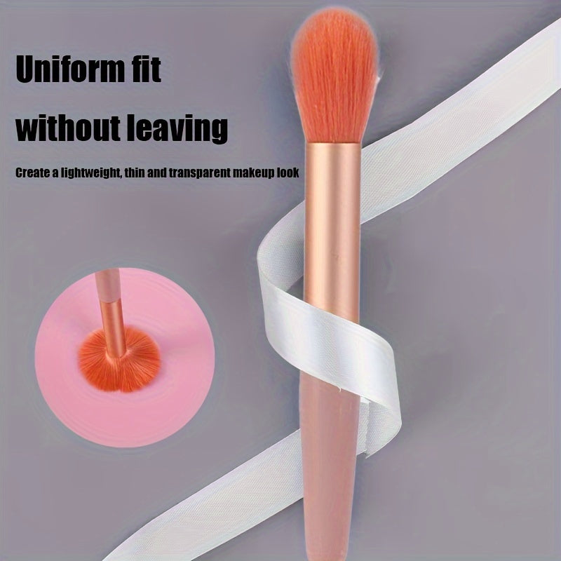 8-Piece Makeup Brush Set for Combination Skin Squirrel Hair Oval Brushes Foundation Eye Shadow Beginner Friendly