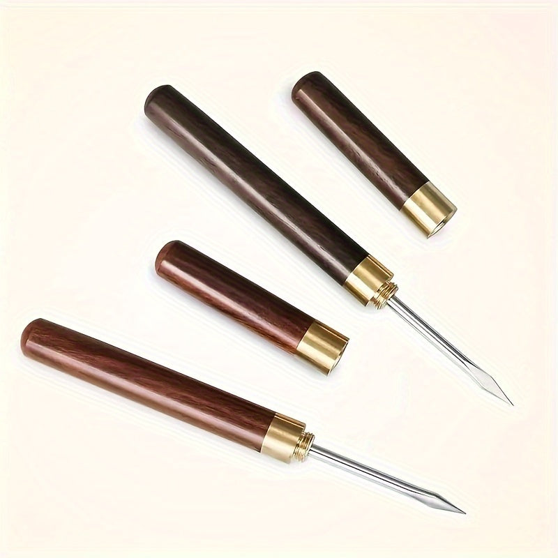 Premium Ebony Rosewood Tea Knife Set with Needle and Cone 16cm for Pu'er Tea