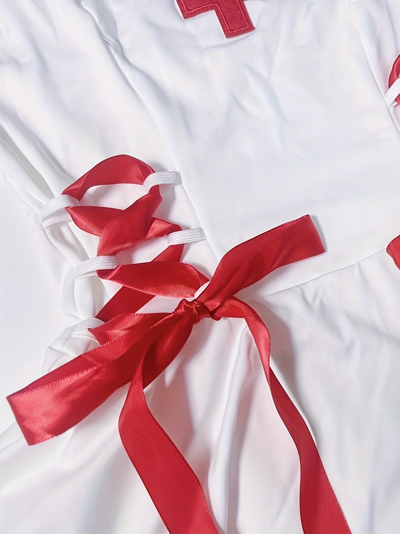 Women's Naughty Nurse Cross Strap Cosplay Lingerie Costume